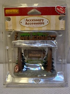 2008 LEMAX "VAIL VILLAGE WELCOME SIGN" ACCESSORY - Picture 1 of 12