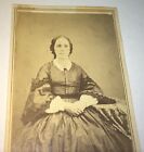 Antique American Civil War Era Victorian Fashion Old Woman W.H. Hunt CDV Photo!