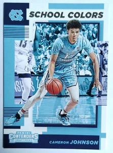 CAMERON JOHNSON 18 PANINI CONTENDERS DRAFT PICKS SCHOOL COLORS ROOKIE RC 2019-20 - Picture 1 of 2