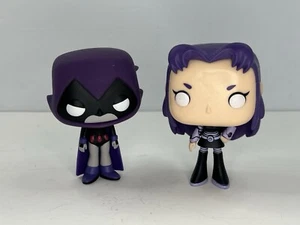 Funko Pop Teen Titans Go! Blackfire #454 Purple Raven #108 Vinyl Figure Vaulted - Picture 1 of 8