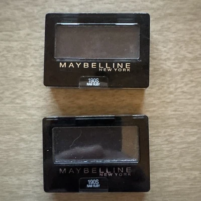 LOT OF 2 Maybelline Expert Wear EyeShadow 190S RAW RUBY - Image 1 of 2