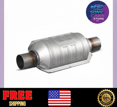 For All Fiat Catalytic Converter 2.25" EPA Exhaust Stainless Fit - Image 1 of 4