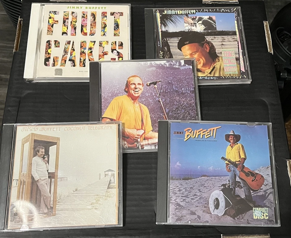Jimmy Buffett Lot Of 5 CDS- Fruitcakes-Riddles-Lizard Foto 1 de 2