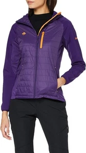 IZAS Giacca Trapuntata Donna Abieri Giacca Leggera, Giacca Outdoor, Viola/Arancione, S - Foto 1 di 4