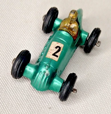 BARCLAY Slush Car 2" Indy Racer Metallic Green + sticker - Image 1 of 4