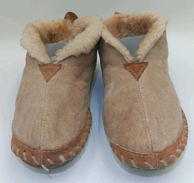 LL Bean Wicked Good Zapatillas Bota Sin usar, en caja para mujer 10 M Marrón Gamuza Sherpa Sin cordones Foto 1 de 4