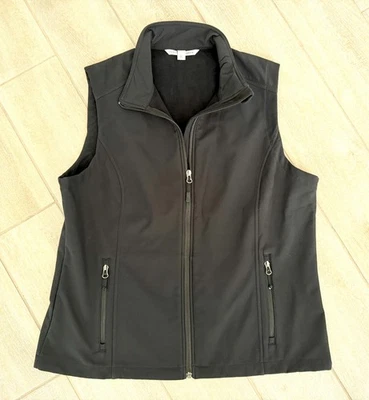 Chaleco Port Authority Negro Damas Línea Polar Mujeres Cremallera Completa Cuello y Bolsillos - XL Foto 1 de 4