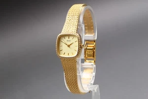 Vintage 1986 N MINT Seiko Bracelet 1221-5340 SGP Gold Quartz Womens Watch JAPAN - Picture 1 of 10