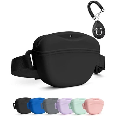 Actualización Cierre Magnético Entrenamiento para Perros Bolsa de Golosinas con Clicker 1.67 Taza Silicona Foto 1 de 4