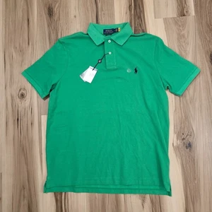 Polo Ralph Lauren Shirt Men's M Green Polo Short Sleeve Pony - Picture 1 of 10