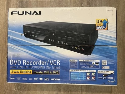 Funai комбинация видеомагнитофон и DVD-рекордер (ZV427FX4) совершенно новый в открытой коробке с пультом дистанционного управления - Изображение 1 из 4