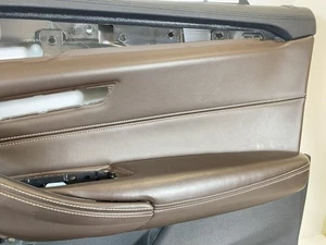 BMW 5 G30 G31 Türverkleidung Door Panel Card Set Interior MOKKA NAPPA LEATHER - Picture 1 of 22