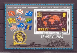 Isle of Jersey, Souvenir Sheet, Commonwealth Postal Conference, CTO MH, 1984 - Picture 1 of 1