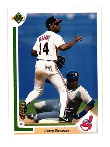 1991 Upper Deck #116 Jerry Browne Cleveland Indians - Picture 1 of 2