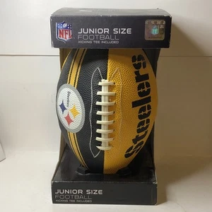 NFL Junior Size Football With Kicking Tee Pittsburgh Steelers New Old Stock - Bild 1 von 6