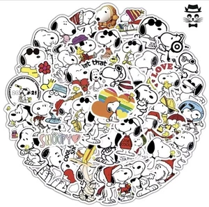 50 Snoopy Peanuts Sticker Aufkleber 90er Vintage Sammler Abziehbilder Handy - Afbeelding 1 van 5