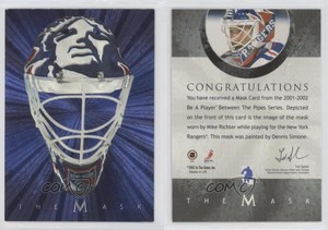 2001-02 ITG Be A Player Between the Pipes The Mask Mike Richter