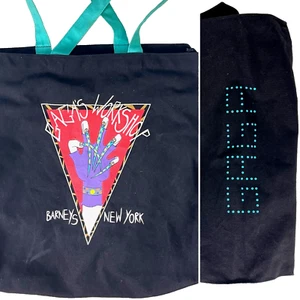 Lady Gaga Barneys NYC Gagas Workshop 2011 Large Canvas Tote Bag Little Monsters - Picture 1 of 6