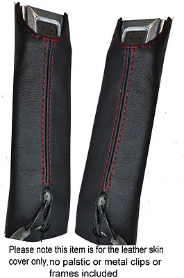 Rote Naht 2X Vorne Sicherheitsgurt Leder Skin Bez�ge F�r Corvette C3 68-82 - Bild 1 von 3