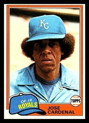 1981 Topps #473 Jose Cardenal Free Shipping - Image 1 of 2