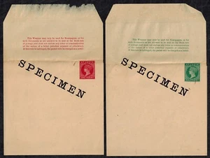 St. Lucia 1885 Postal Stationery 1/2d & 1d Wrappers w/SPECIMEN OVPT Mint GEM - Picture 1 of 1