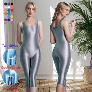Mono de fitness sin mangas brillante para mujer MJINM body mono catsuit playsuit - Imagen 1 de 61