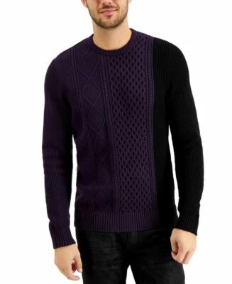 Nuevo suéter INC para hombre Napa uva en bloques de color Foto 1 de 2