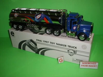 FINA TRACTOR TRAILER TANKER TRUCK  TMT GAS FUEL OIL 1997 EQUITY MARKETING taylor - Image 1 of 4