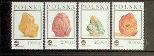 POLAND Sc 3136-9 NH ISSUE OF 1993 - MINERALS - Picture 1 of 1