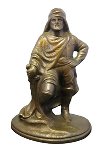 Vintage Antique Hubley Cast Iron Sheik Arab Warrior Sword Figurine Statue - Picture 1 of 9