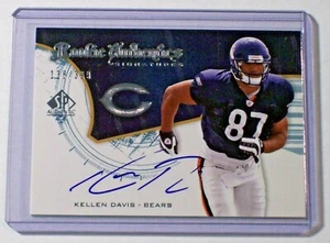 Autógrafo auténtico de novato SP 2008 Kellen Davis/399 Bears Michigan State Jets - Imagen 1 de 1