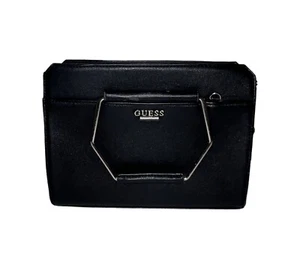 Guess Handtasche schwarz mit Riemen und Henkel - Bild 1 von 10