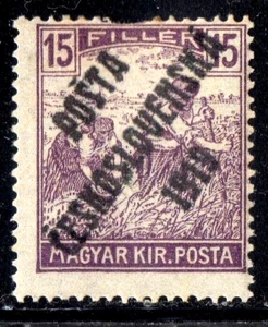 TCHECOSLOVAQUIE ! Timbres de Hongrie surcharges de 1919 n°81 et 82 - Imagen 1 de 2