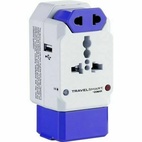 Conair Travel Smart All-in-One Adapter with USB
