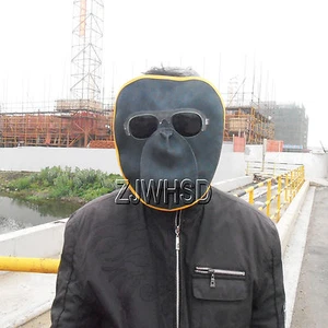 Portable Front Protected Leather Lens Glasses Welder Welding Hood Helmet Mask - Picture 1 of 6