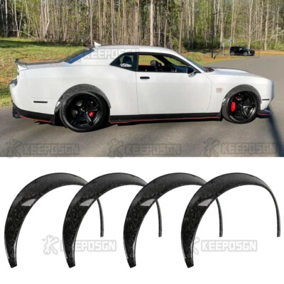 Kit de alargadores de para-lama 4 peças 890 mm corpo largo arcos de roda para Dodge Challenger SRT SXT - Imagem 1 de 4