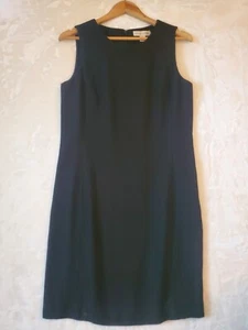 Casual Corner Women's Size 12 Little Black Dress Sleeveless Lined Career Zip - Picture 1 of 8