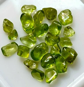 45 Cts Natural Greenish Peridot Polish Rough Loose Gemstone Lot - Picture 1 of 2