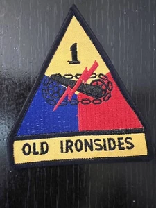 1st Armored Division Military Embroidered Patch U.S. Army repro shoulder uniform - Picture 1 of 2