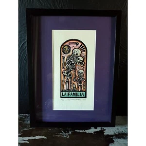 2013 El Pinche Grabador Signed and Numbered "La Familia" 20/100 Fine Art Print - Picture 1 of 7