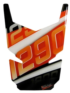 Motorrad Tankpad Aufkleber Orange Stripes kompatibel für KTM 1290 Super Duke GT - Bild 1 von 7
