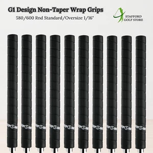 Grip One G1 Design Non-Taper Wrap Golf Grips 580/600 Rnd Standard/Oversize 1/16" - Picture 1 of 15