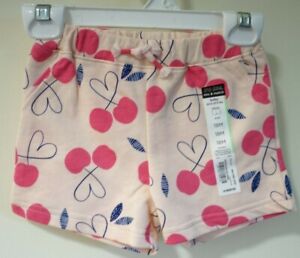 NWT Okie Dokie Pink Cherry Shorts Girl's Size 6 Month