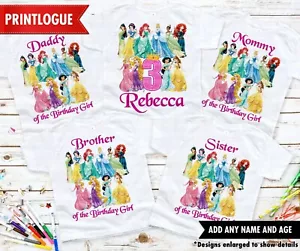 Disney Princess Birthday Shirt, Princess Birthday shirt, Disney Birthday shirt - Picture 1 of 5