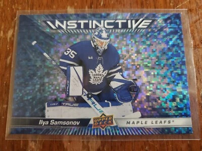 2023-24 Upper Deck Series 2 Instinctive Sparkle ILYA SAMSONOV Maple Leafs MINT - Image 1 of 2