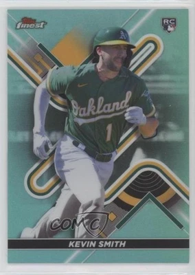 2022 Topps Finest Aqua Refractor /199 Kevin Smith #45 Rookie RC - Image 1 of 2
