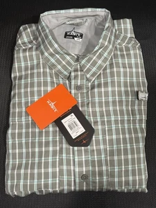 Habit Outdoor SZ XL Men’s Plaid Fishing/Casual Long Sleeve Button Up Shirt - Picture 1 of 8