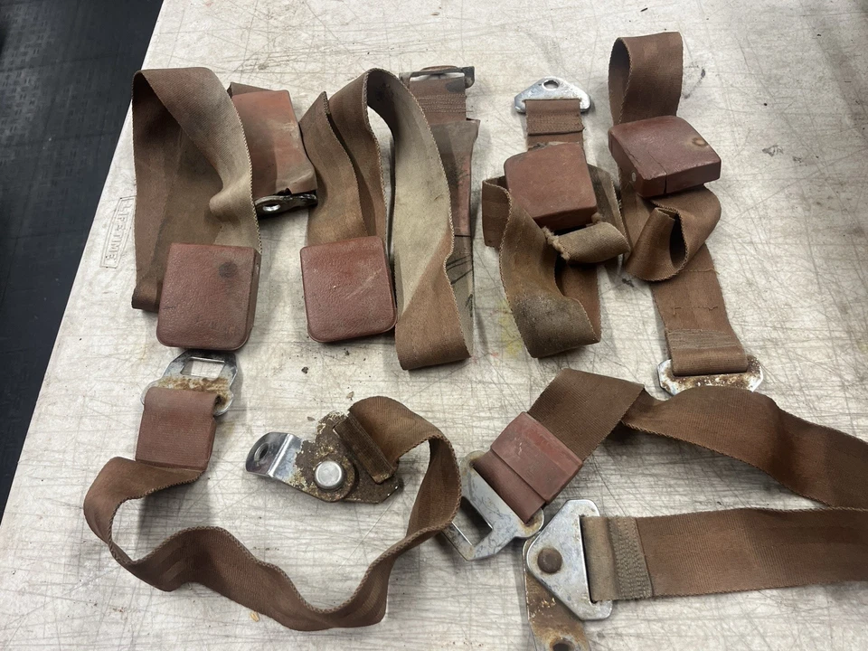 1965-67 FORD FAIRLANE COMET CYCLONE TORINO COPPER SEAT BELT PARTIAL STANDARD SET - Image 1 of 4