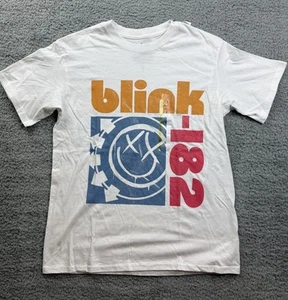 Women's Size Small Short Sleeve Blink 182 Short Sleeve Graphic T-Shirt White - Picture 1 of 7