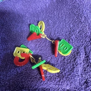 Vintage ABC ponytail holders - Picture 1 of 3
